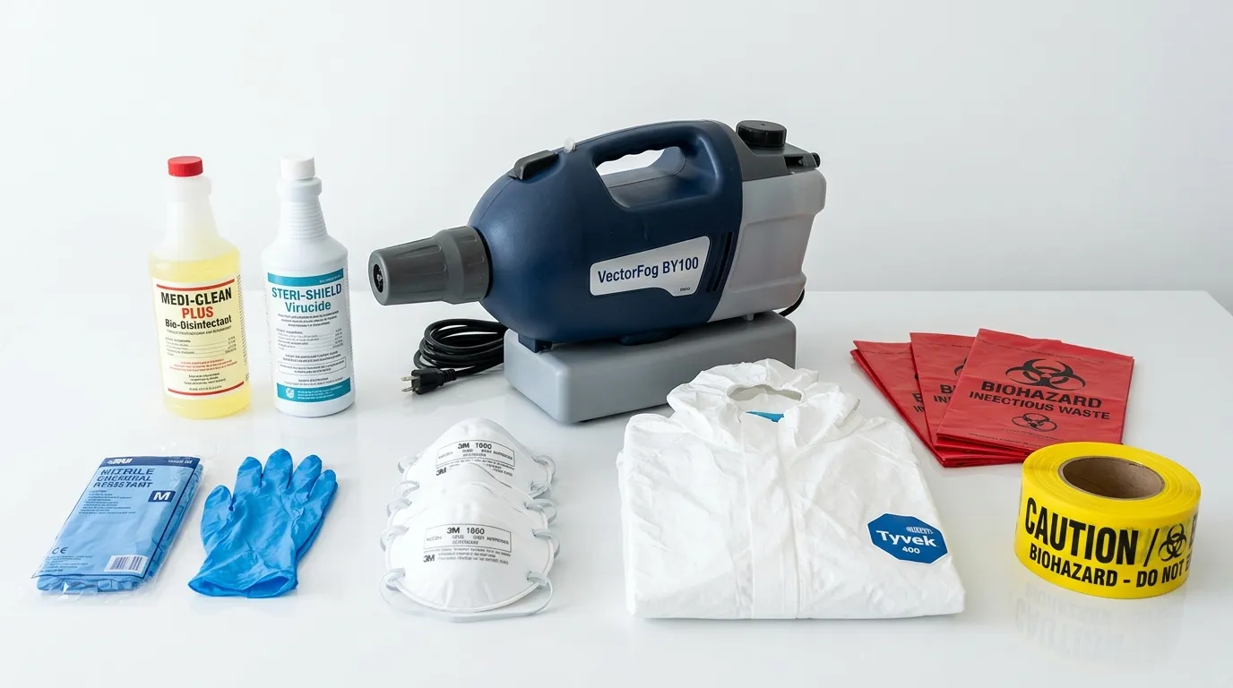 Professional biohazard remediation crew working in Turtle Creek