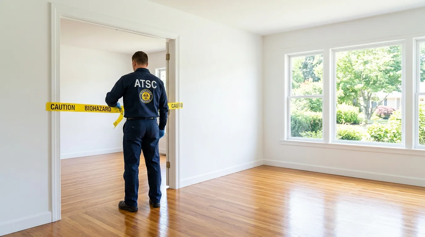 Certified biohazard cleanup crew performing Trauma Scene Cleanup in Turtle Creek