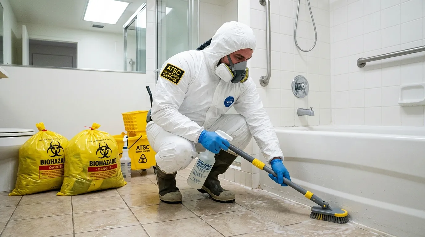 Decontamination equipment deployed for Blood Cleanup in Turtle Creek